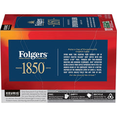 Folgers 1850 Expedition Blend Medium Roast Coffee, 60 Keurig K-Cup Pods